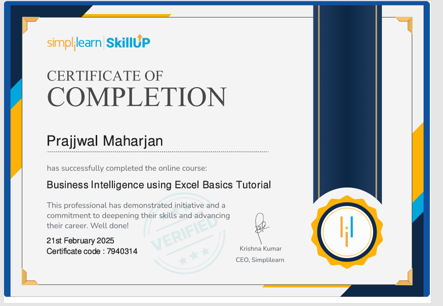 Certificate Preview