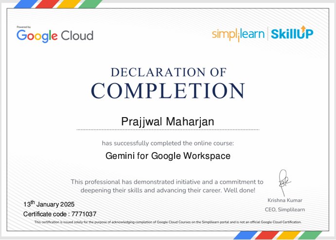 Certificate Preview
