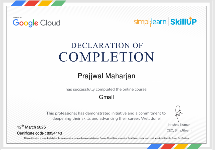 Certificate Preview
