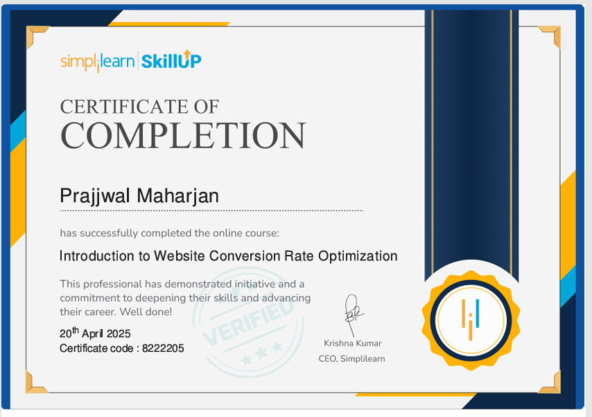 Certificate Preview