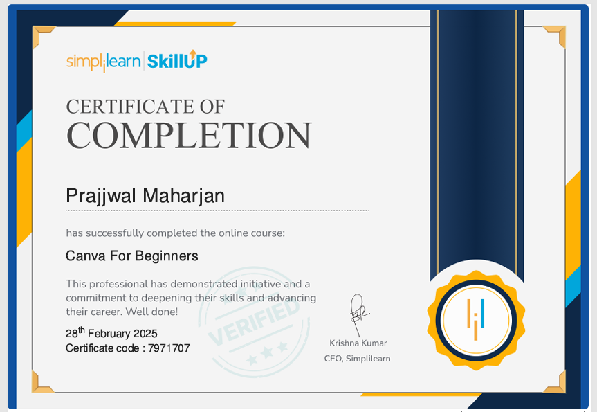 Certificate Preview
