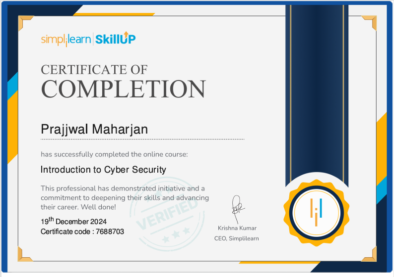 Certificate Preview