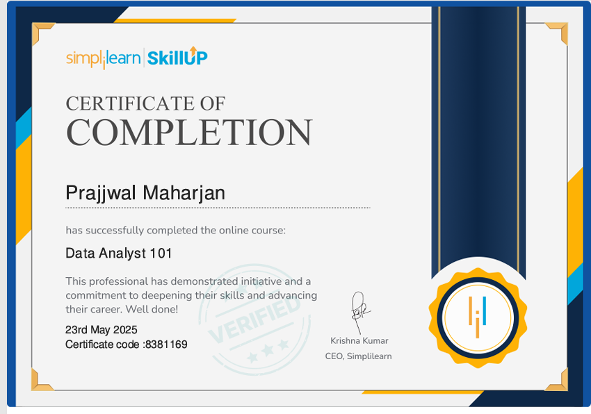 Certificate Preview