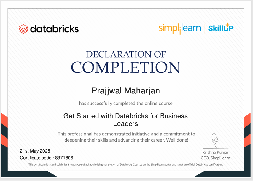 Certificate Preview