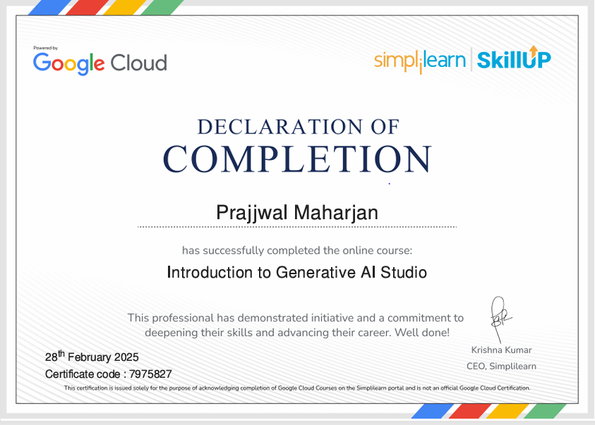 Certificate Preview
