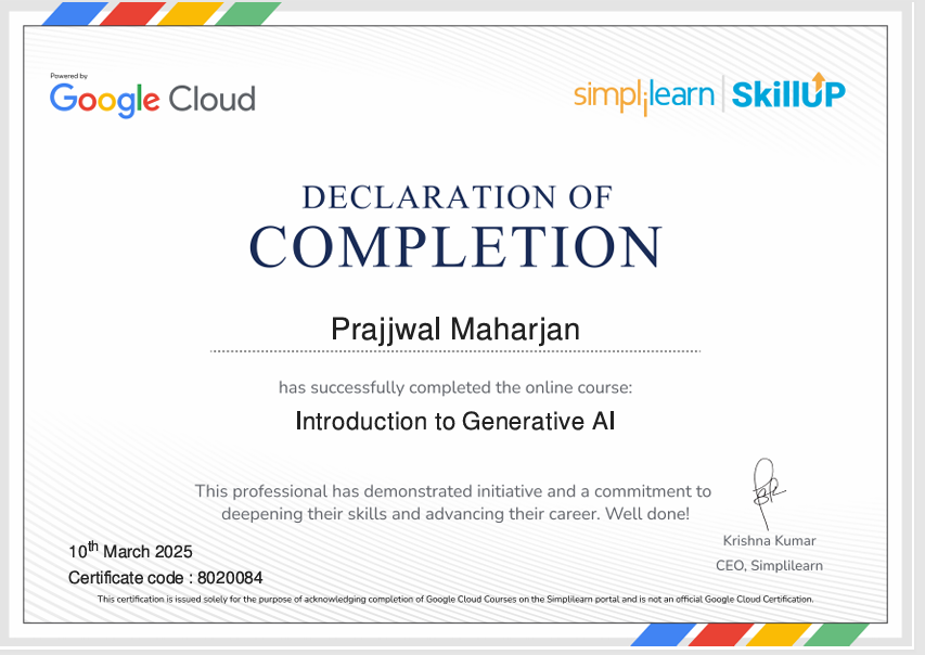 Certificate Preview