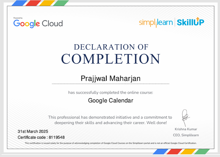 Certificate Preview