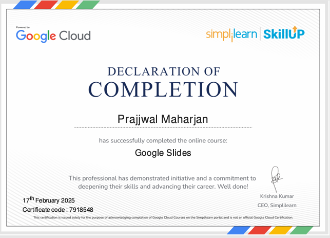 Certificate Preview