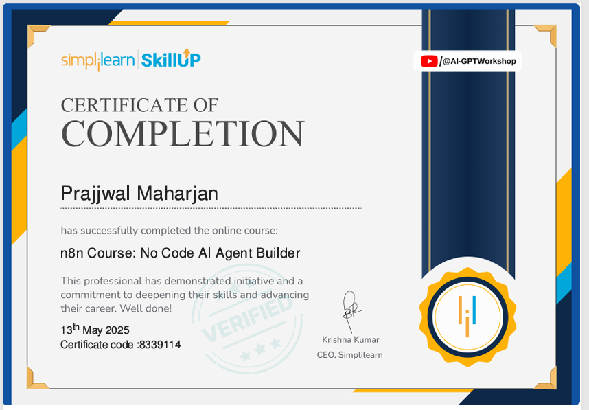 Certificate Preview
