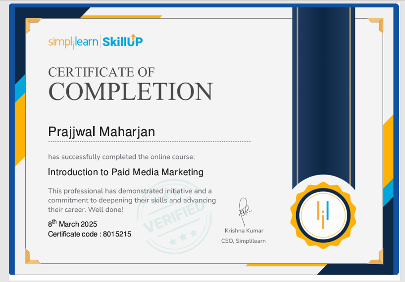 Certificate Preview