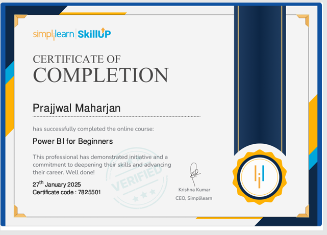 Certificate Preview