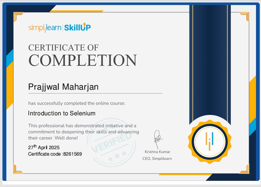 Certificate Preview